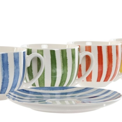 Conjunto 6 chávenas chá risquinhas