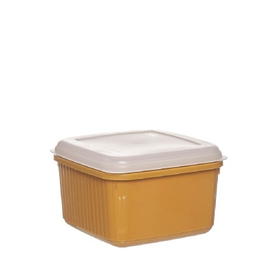 Caixa hermética quadrada (MED/AMARELO)