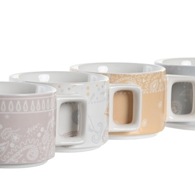 Conjunto 4 chávenas 260ml + suporte