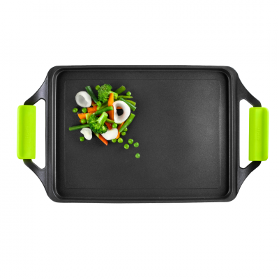Grelhador antiaderente 45x25cm (LISO)