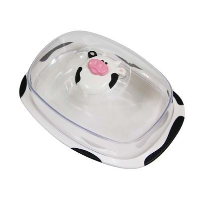 Manteigueira em acrílico vaca