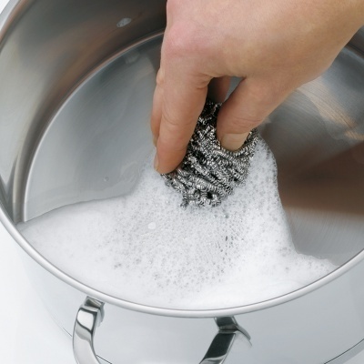 Conjunto 3 esfregões aço inoxidável