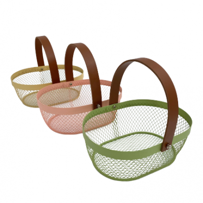 Cesto para ovos Páscoa (3 CORES DISPONÍVEIS)