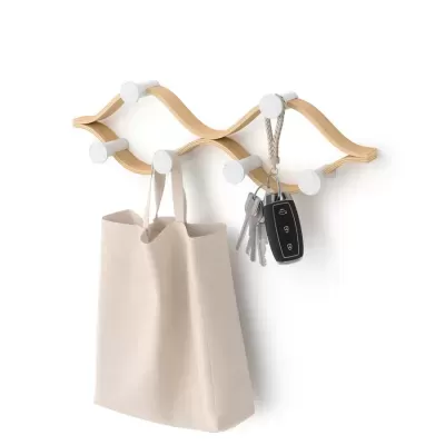 Cabide de parede 6 ganchos