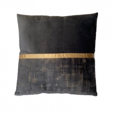 Almofada veludo cinzenta