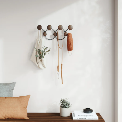 Cabide de parede 7 ganchos