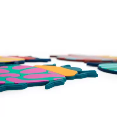 Conj. 4 bases de copos "The Beetles"