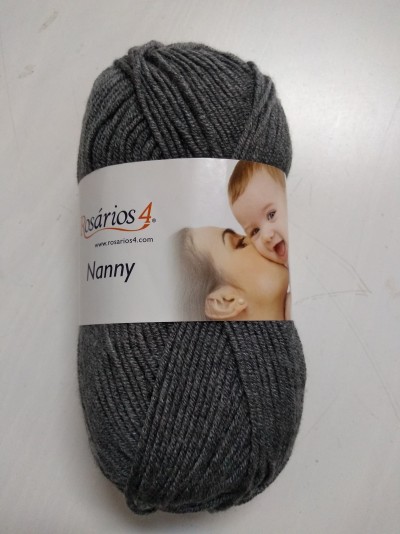 Lã Nanny 27 Cinza Escuro