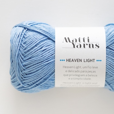 Algodão Heaven Light cor 7002 Azul claro