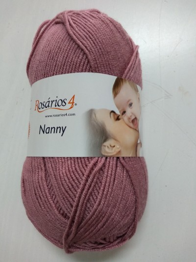 Lã Nanny 69 Rosa Velho Escuro