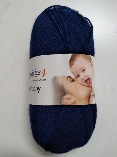 Lã Nanny 91 Azul Marinho