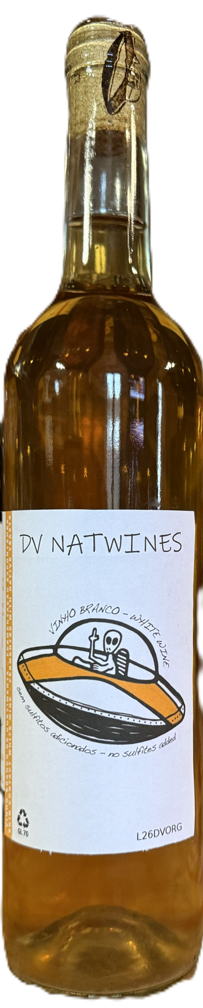 Vinho Branco Natural -Trajadura de Curtimenta  2025 (sem sulfitos adicionados) Orange
