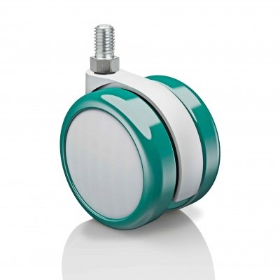 Rodízio 34/PU-65 F2 M10x15 Anti-Microbio