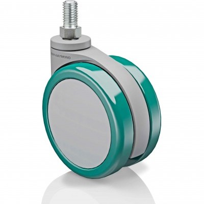 Rodízio 34/PU-75 F2 M10x15 Anti-Microbios