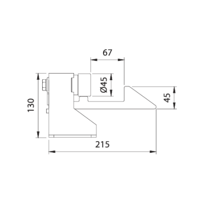 Batente c/tranca 202 F-B