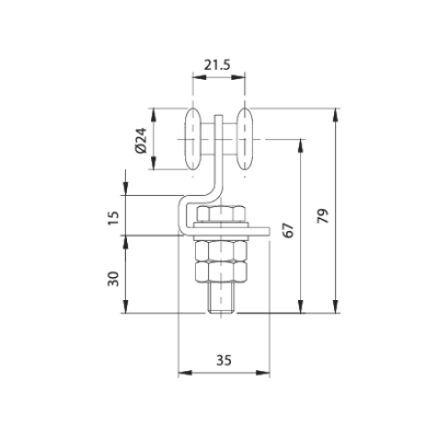 Carro duplo 41-24 Nylon