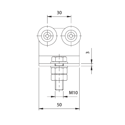 Carro duplo 41-24 Nylon