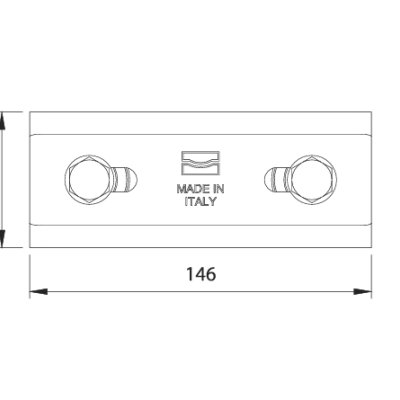 Placa Fixa com Duas Guias 247