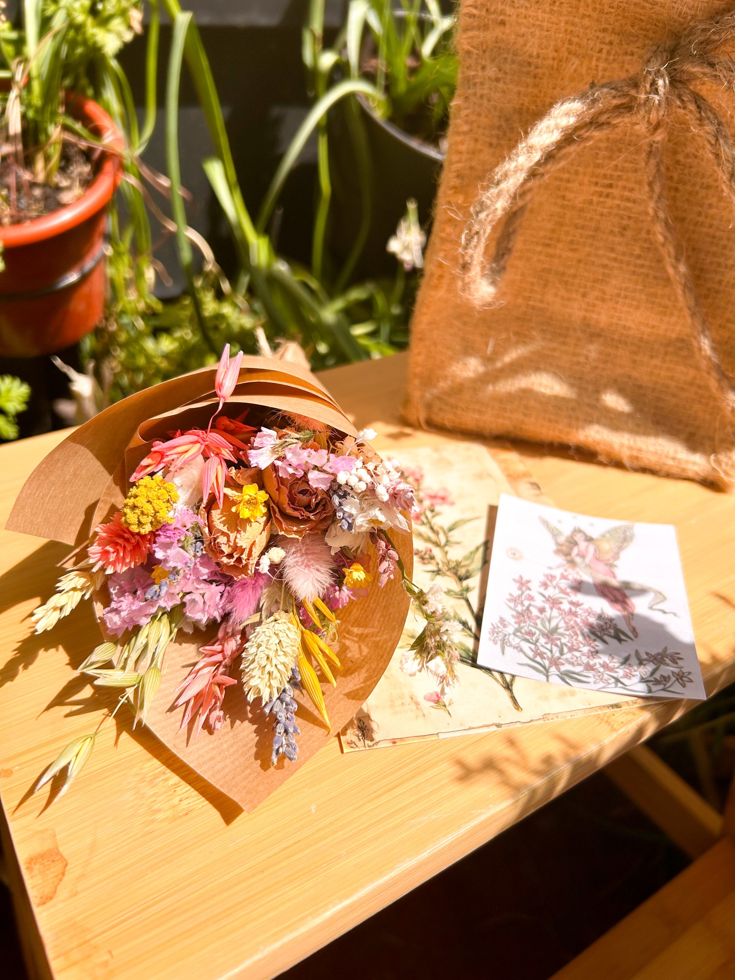 Molhinho de Flores Secas e Preservadas -  Miminho