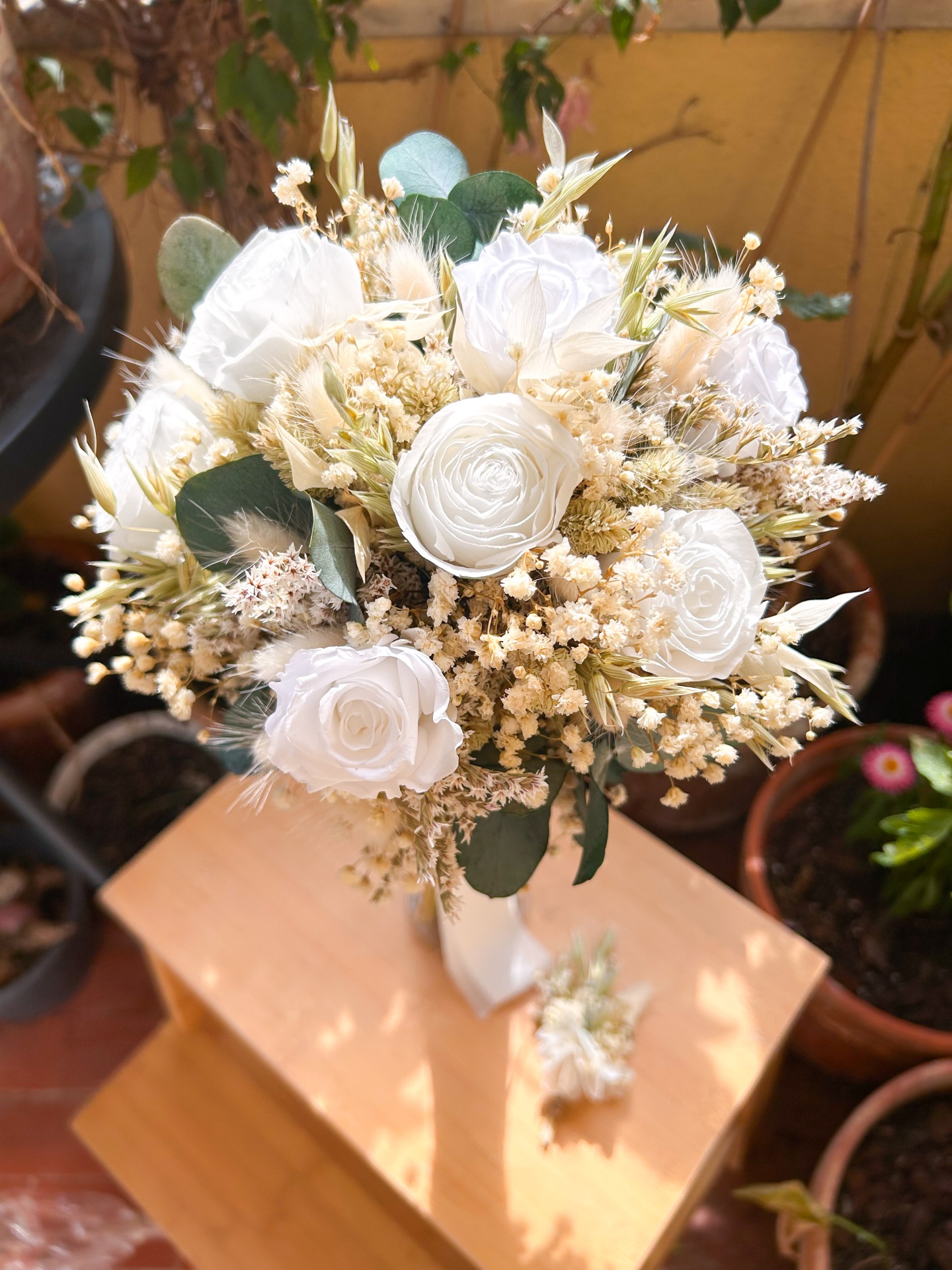 Bouquet Clássico com rosas preservadas