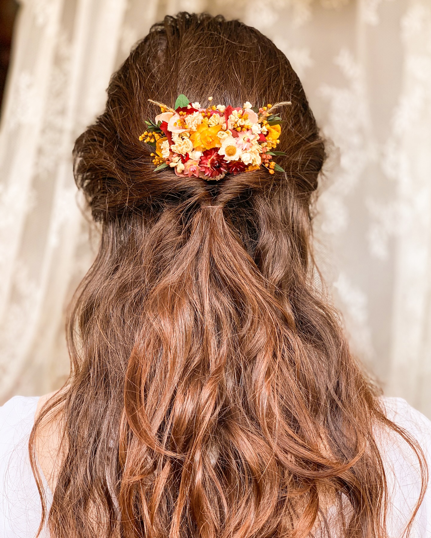 Toucado de Flores Secas e Preservadas