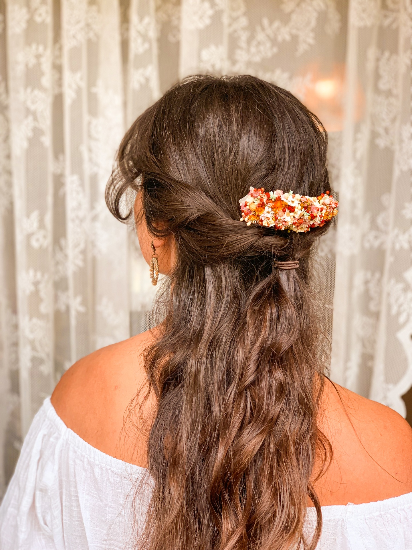 Toucado de Flores Secas e Preservadas