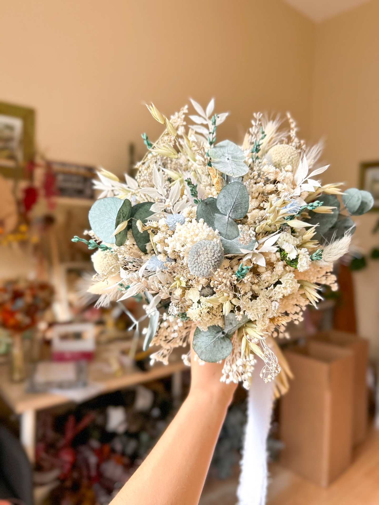 Bouquet Campestre Azul Celeste