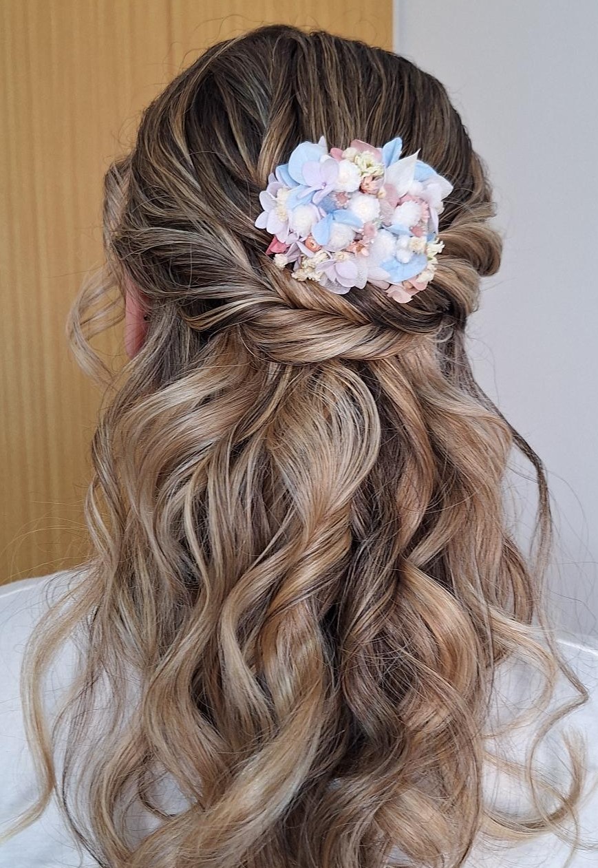 Gancho/Travessão em Flores Secas e Preservadas - Adulto