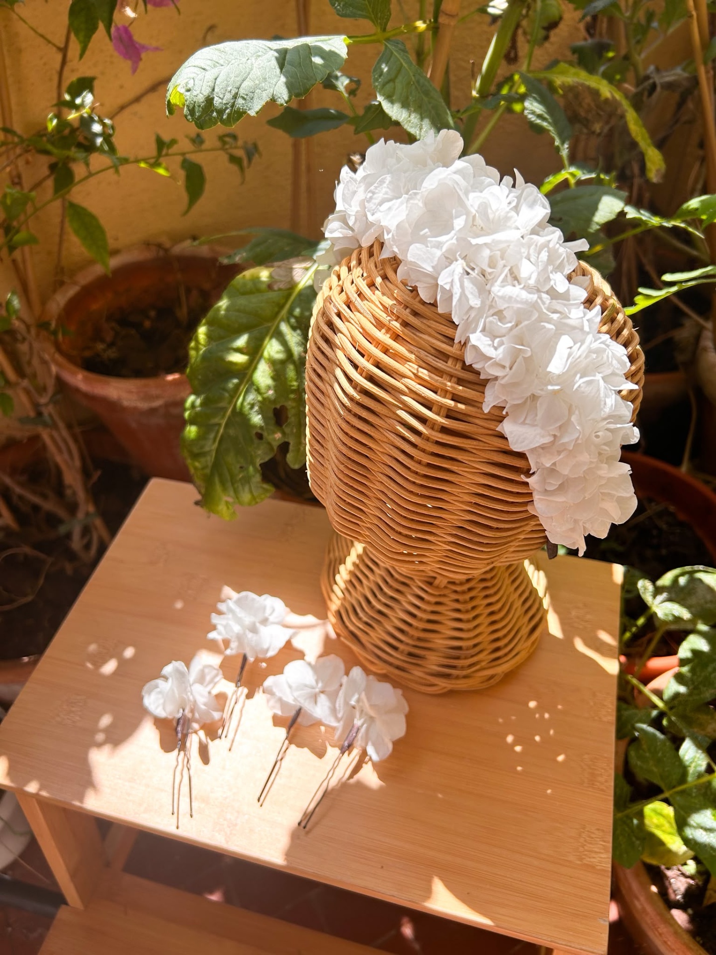 Bandolete com Hortênsia Preservada