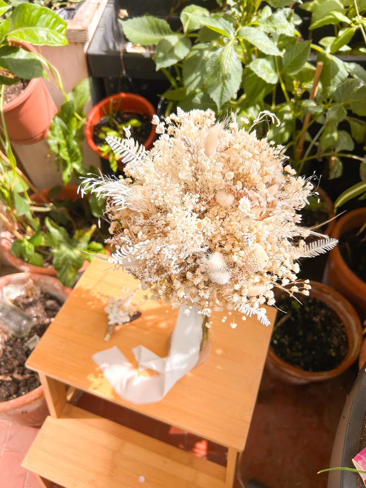 Bouquet com Gipsofila Preservada