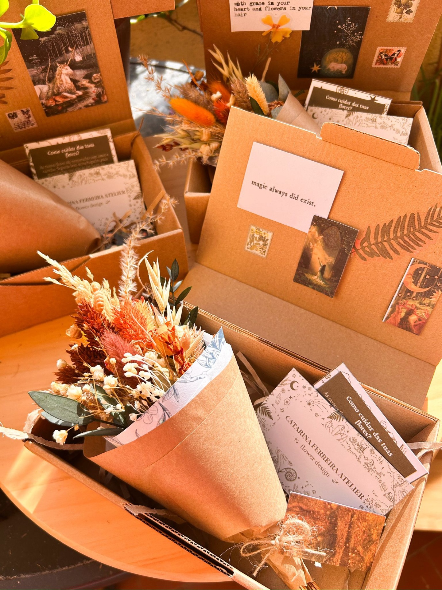 Molhinho Lembrança de Flores Secas e Preservadas