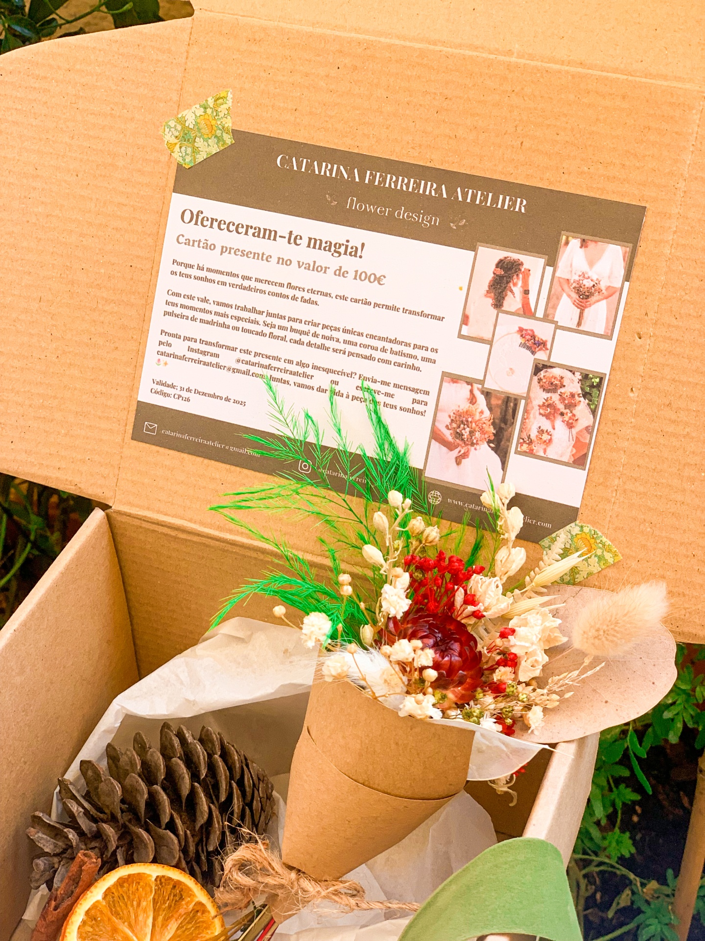 Gift Card | Cartão Presente - Flores Secas e Preservadas