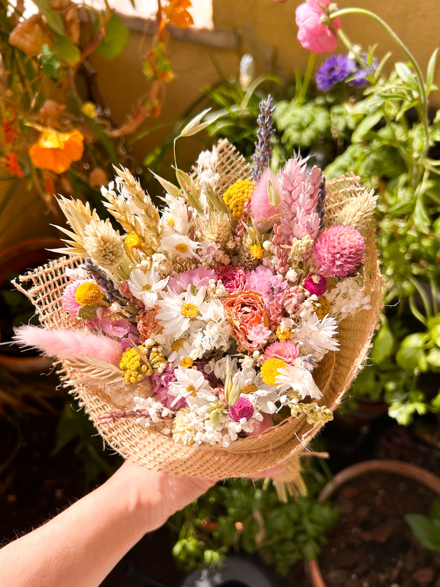 Ramo de Flores Secas e Preservadas - Lembrança
