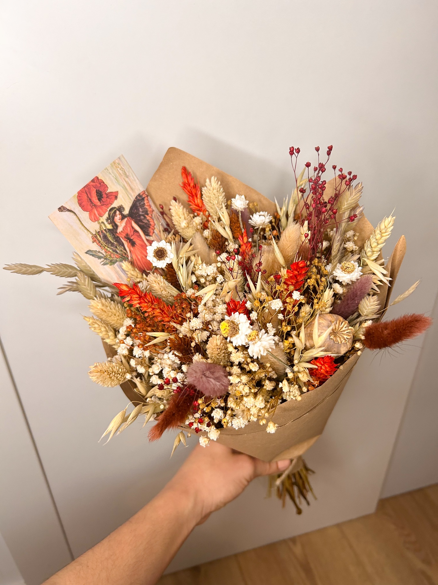 Ramo de Flores Secas e Preservadas – Oferta e Decoração