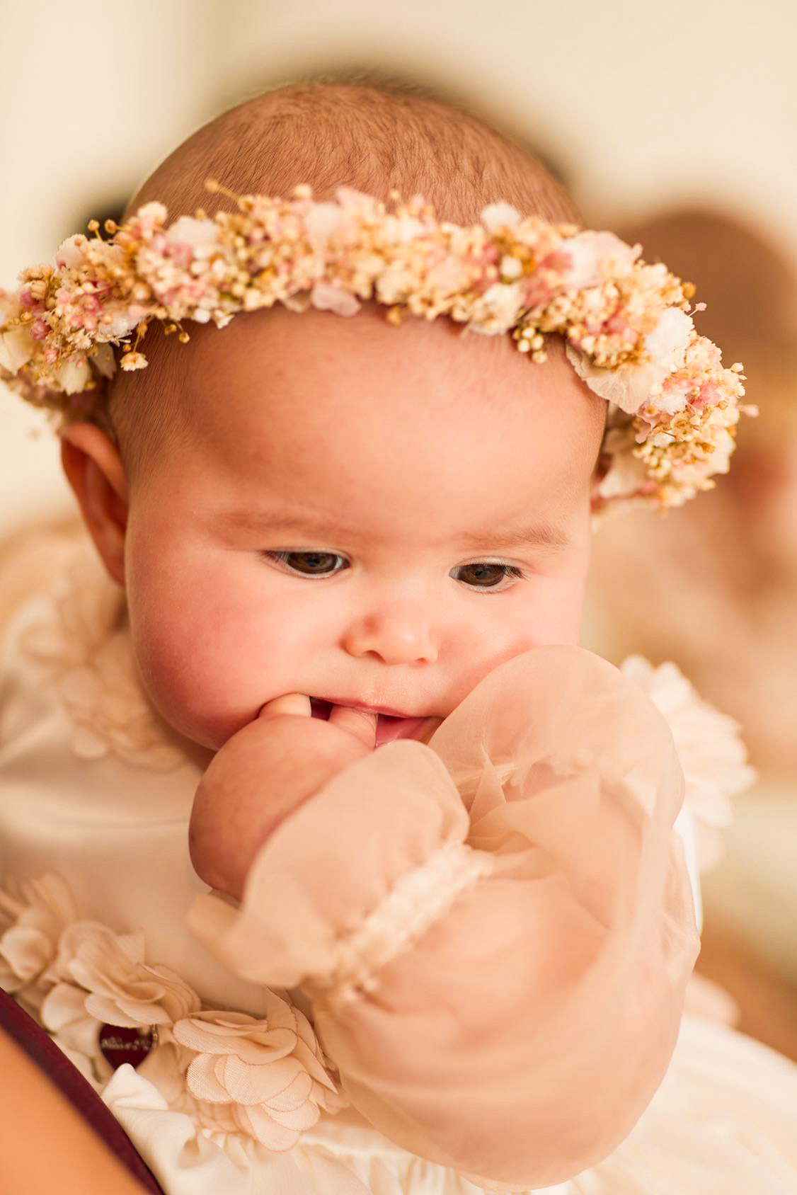 Coroa de Flores Secas e Preservadas para Crianças
