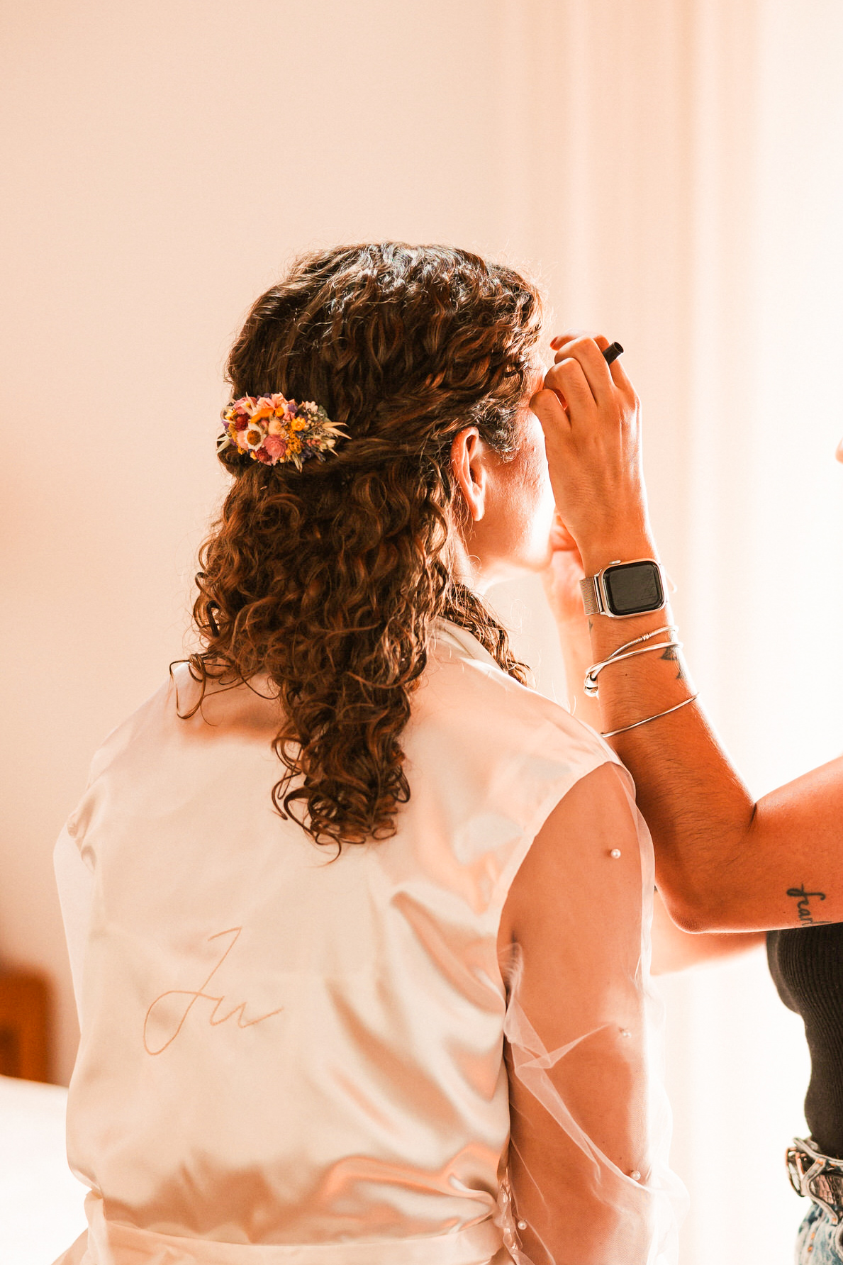 Toucado de Flores Secas e Preservadas