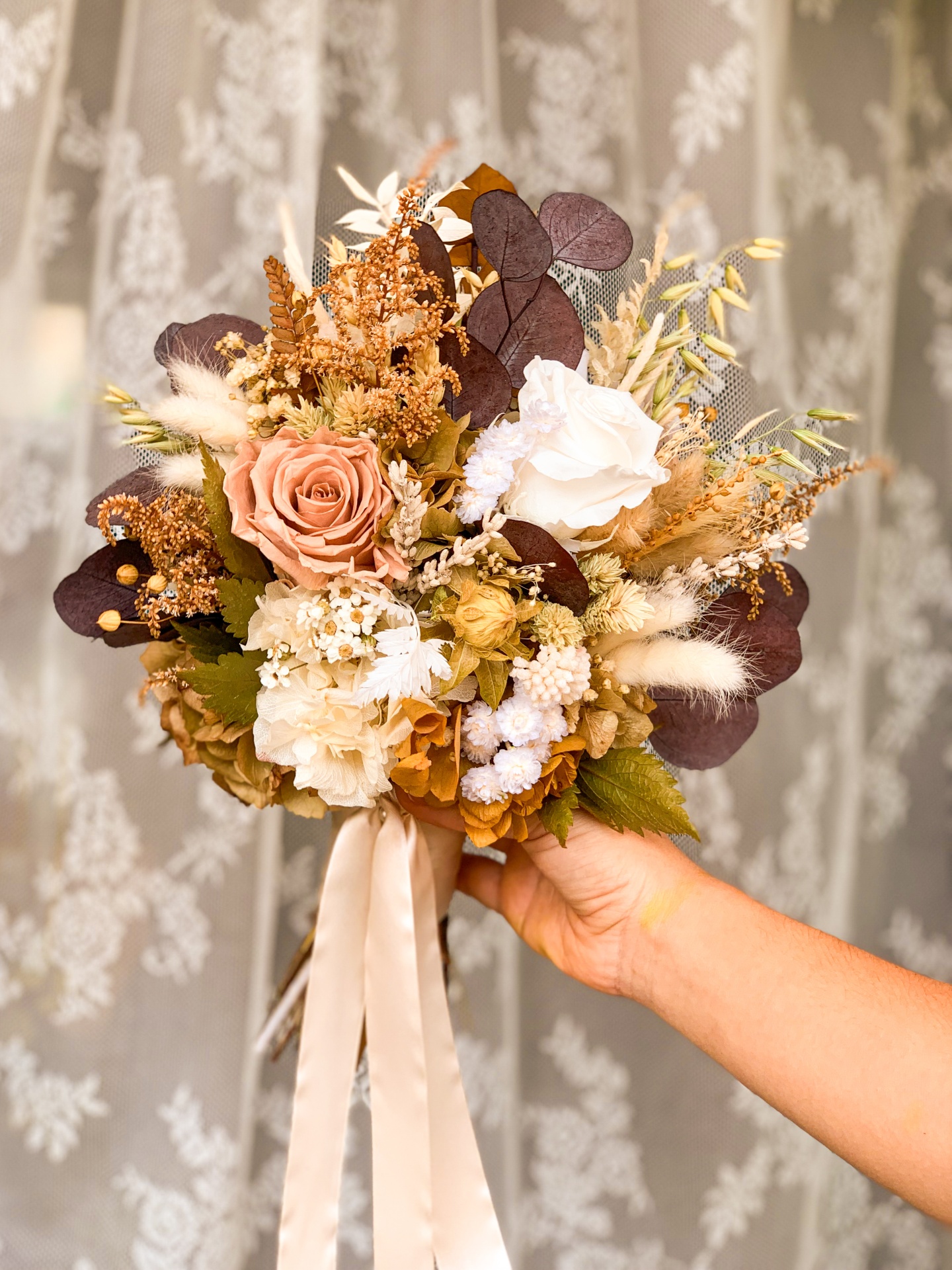 Bouquet/ Ramo de Noiva em Flores Secas e Preservadas | Romântico, Boho e Campestre