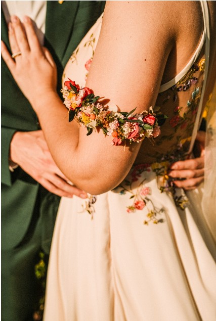 Pulseiras de Flores Secas e Preservadas