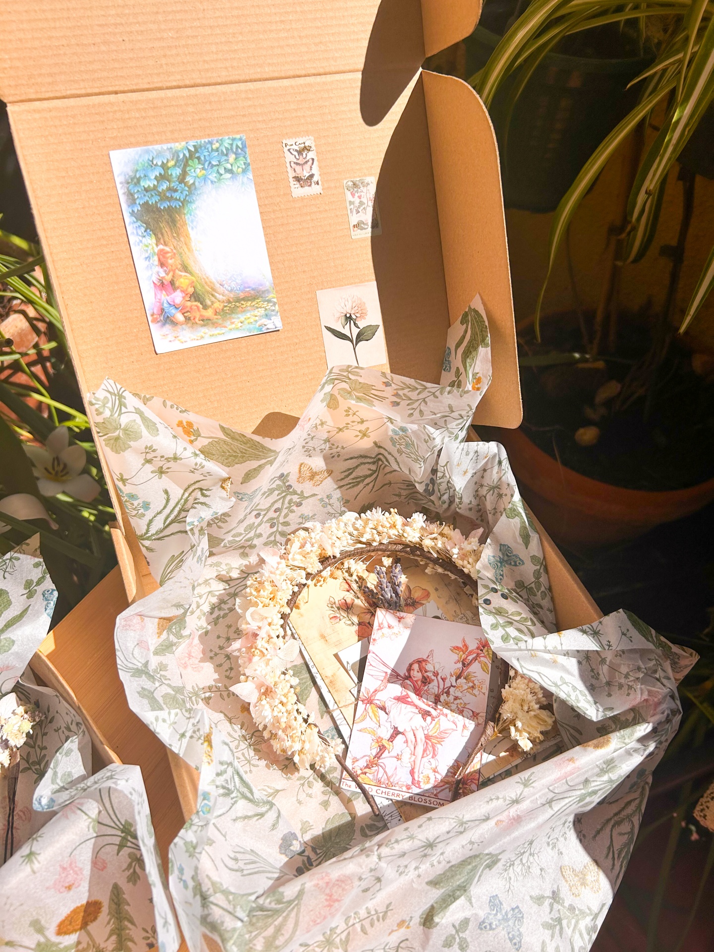 Bandolete de Flores Secas para Criança