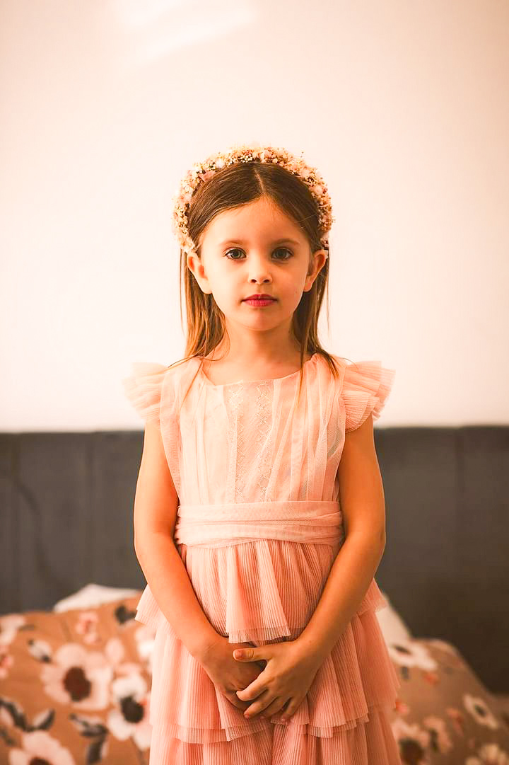 Bandolete de Flores Secas para Criança