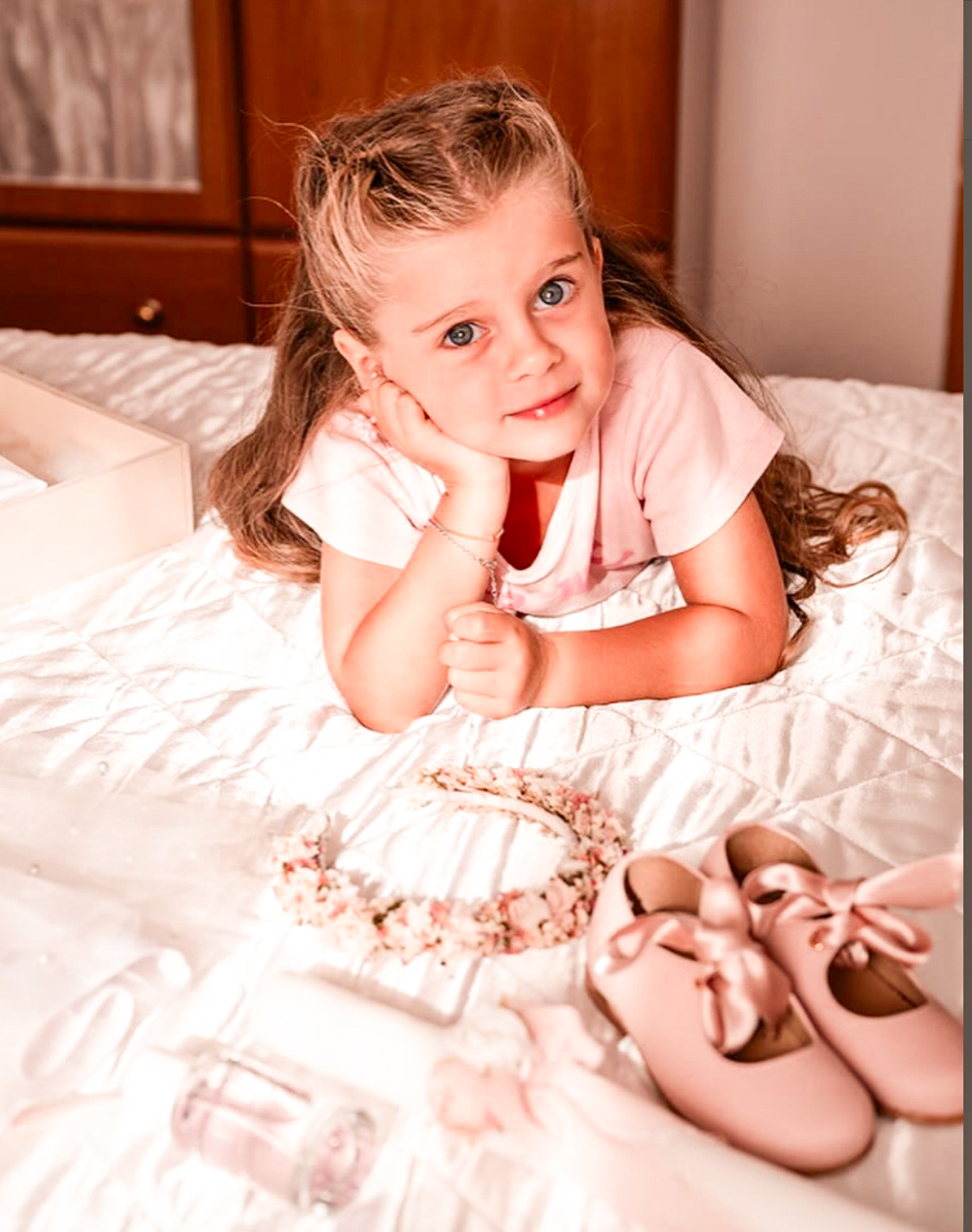 Bandolete de Flores Secas para Criança