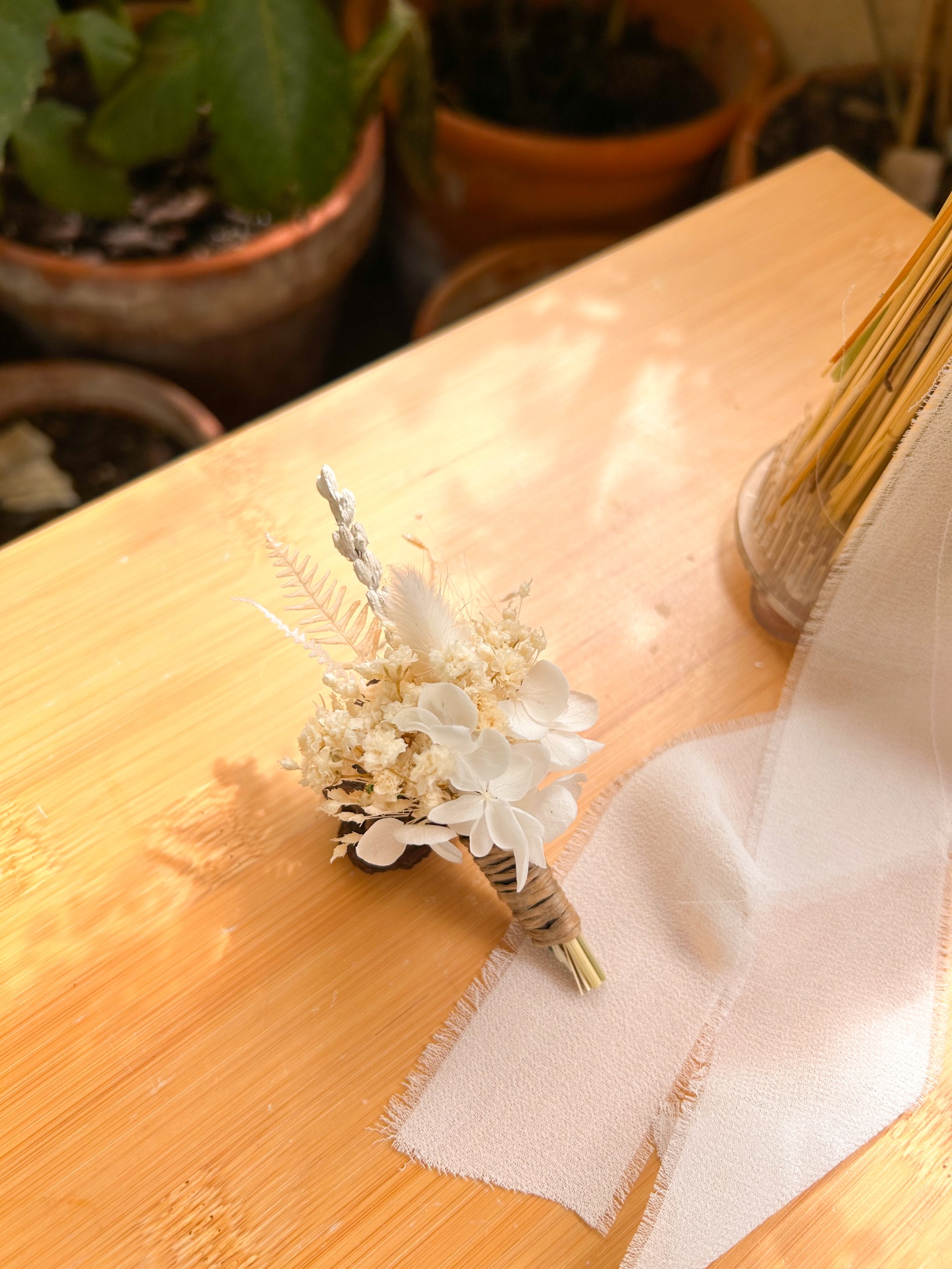 Bouquet com Gipsofila Preservada