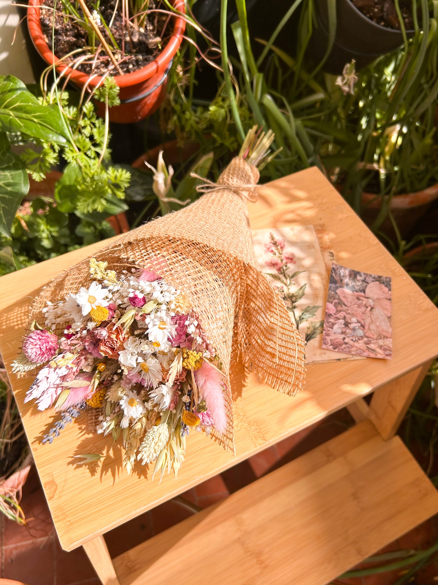 Ramo de Flores Secas e Preservadas - Lembrança