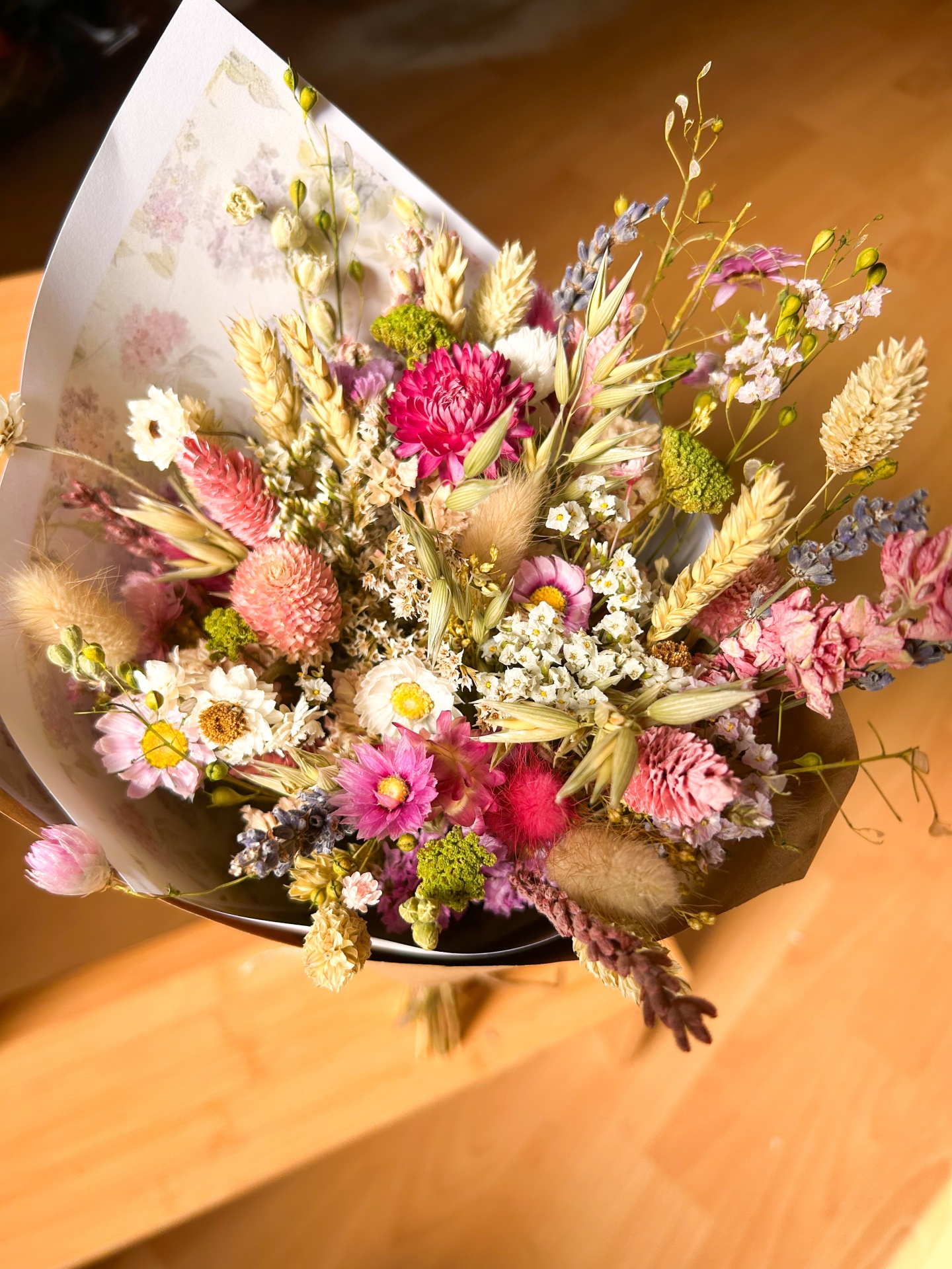 Ramo de Flores Secas e Preservadas -Verão
