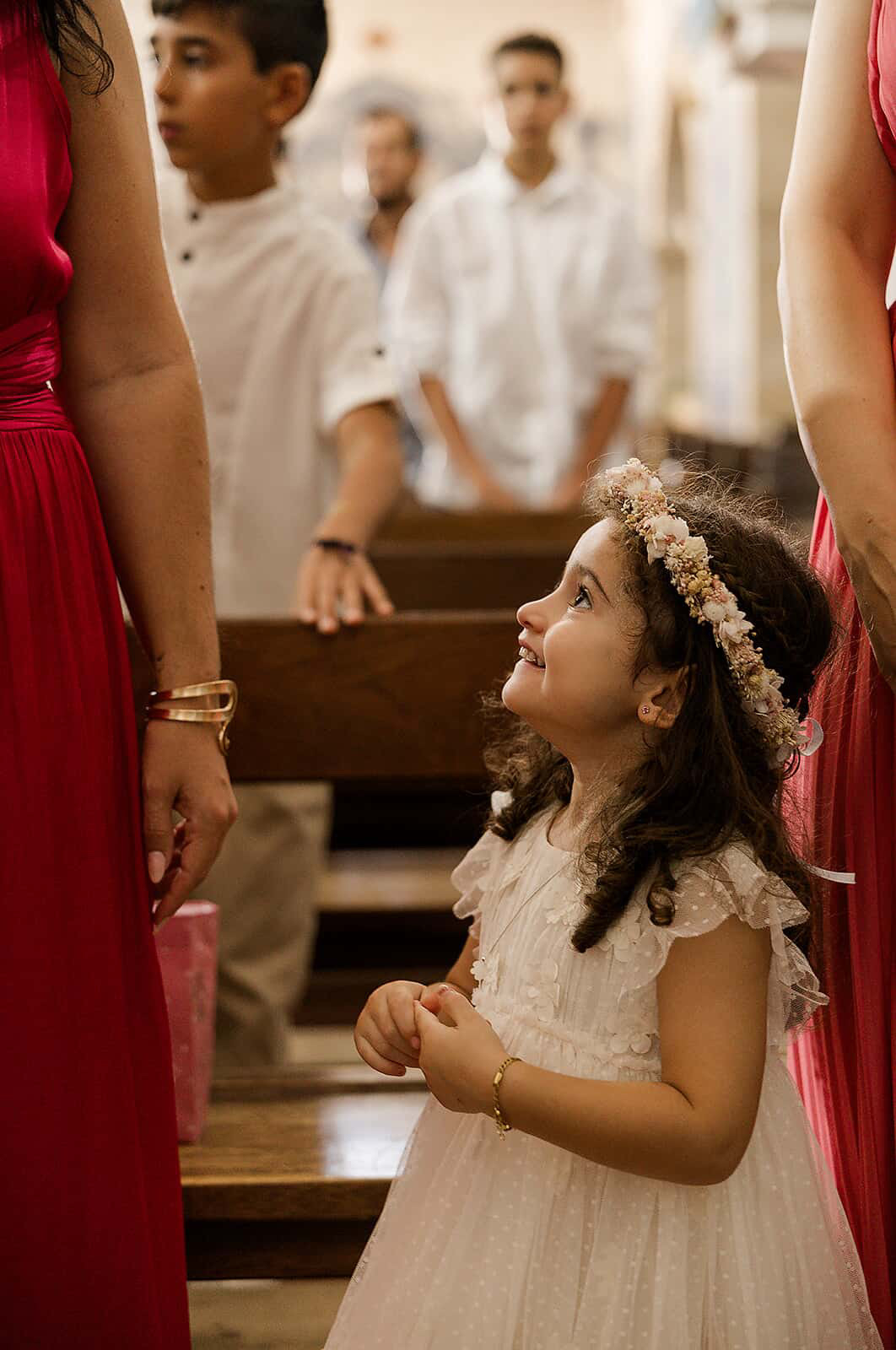 Coroa de Flores Secas e Preservadas para Crianças
