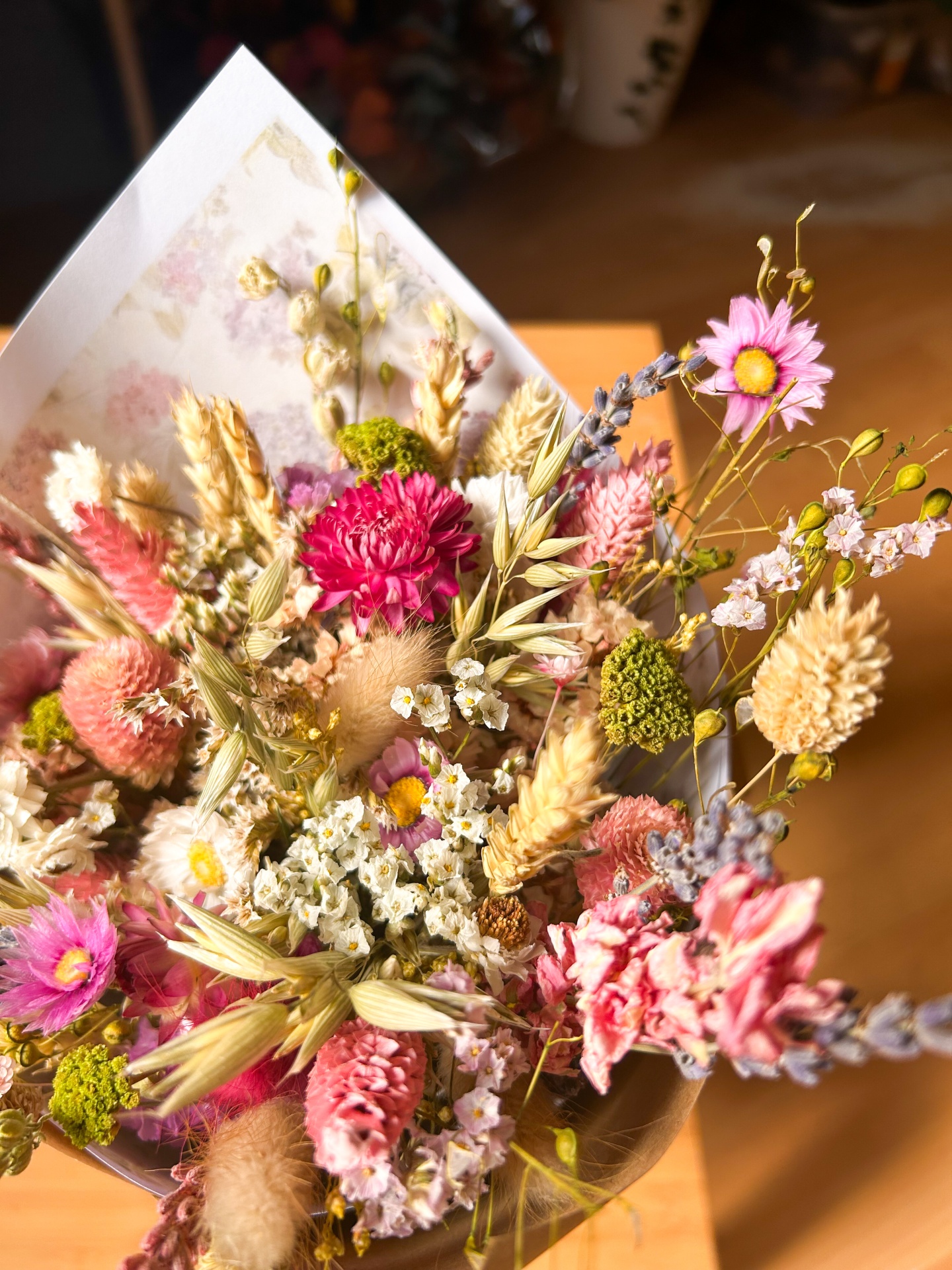 Ramo de Flores Secas e Preservadas -Verão