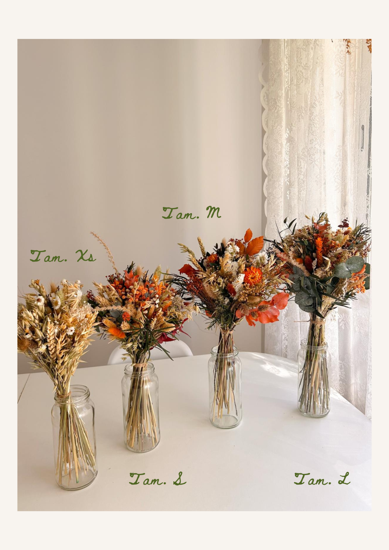 Ramo Campestre de Flores Secas e Preservadas - Páscoa e Dia das Madrinhas