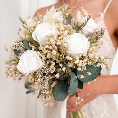 Bouquet Clássico com rosas preservadas