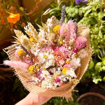 Ramo de Flores Secas e Preservadas - Lembrança