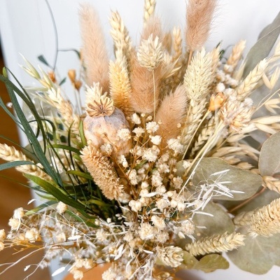 Ramo Boho de Flores Secas e Preservadas